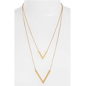 Vince Camuto 'Very Vince' Double V Necklace